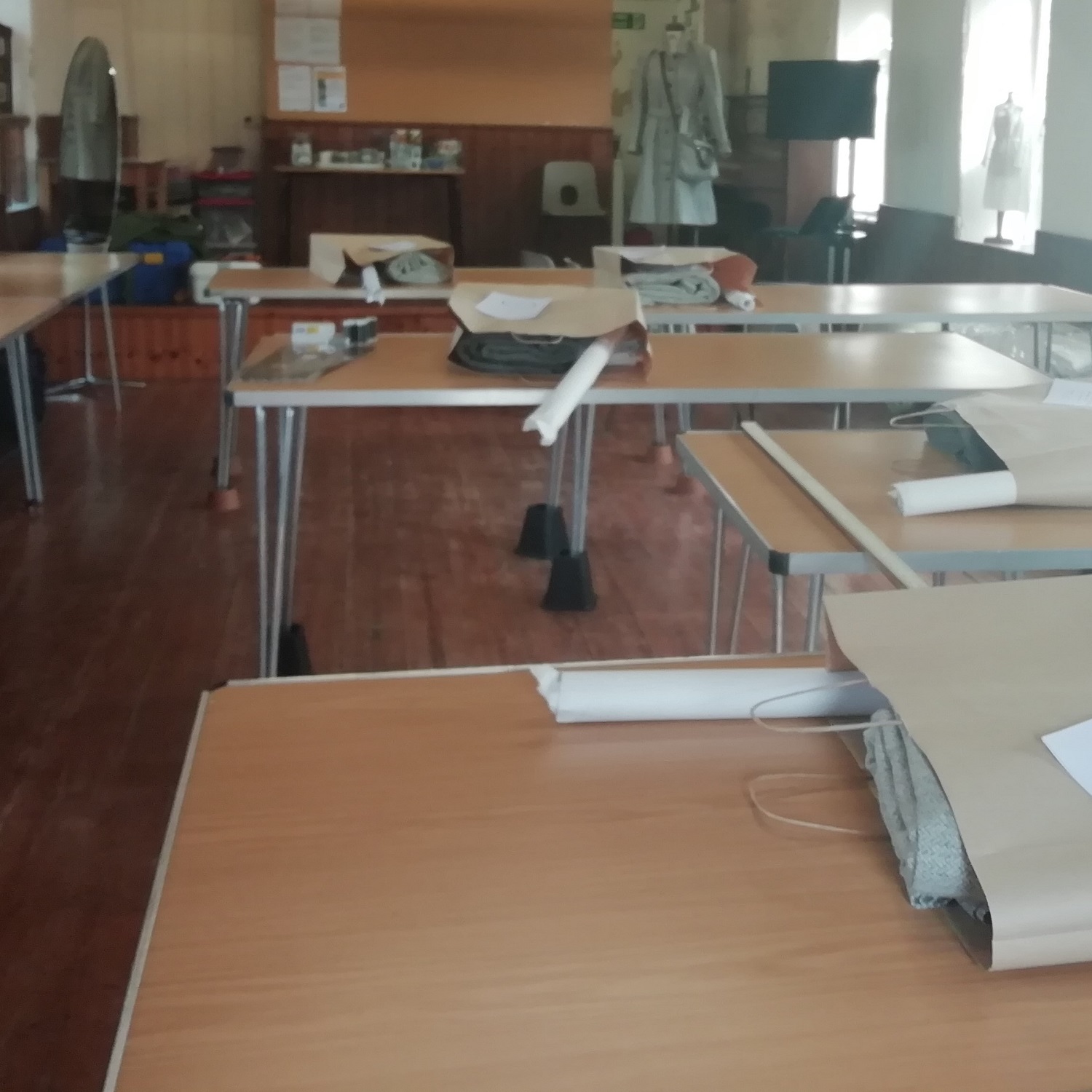 Tidy sewing classroom
