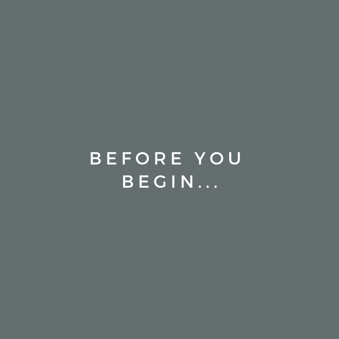 Before you begin...