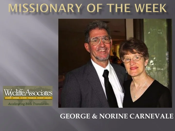 Missionaries — Lampeter United Methodist Church