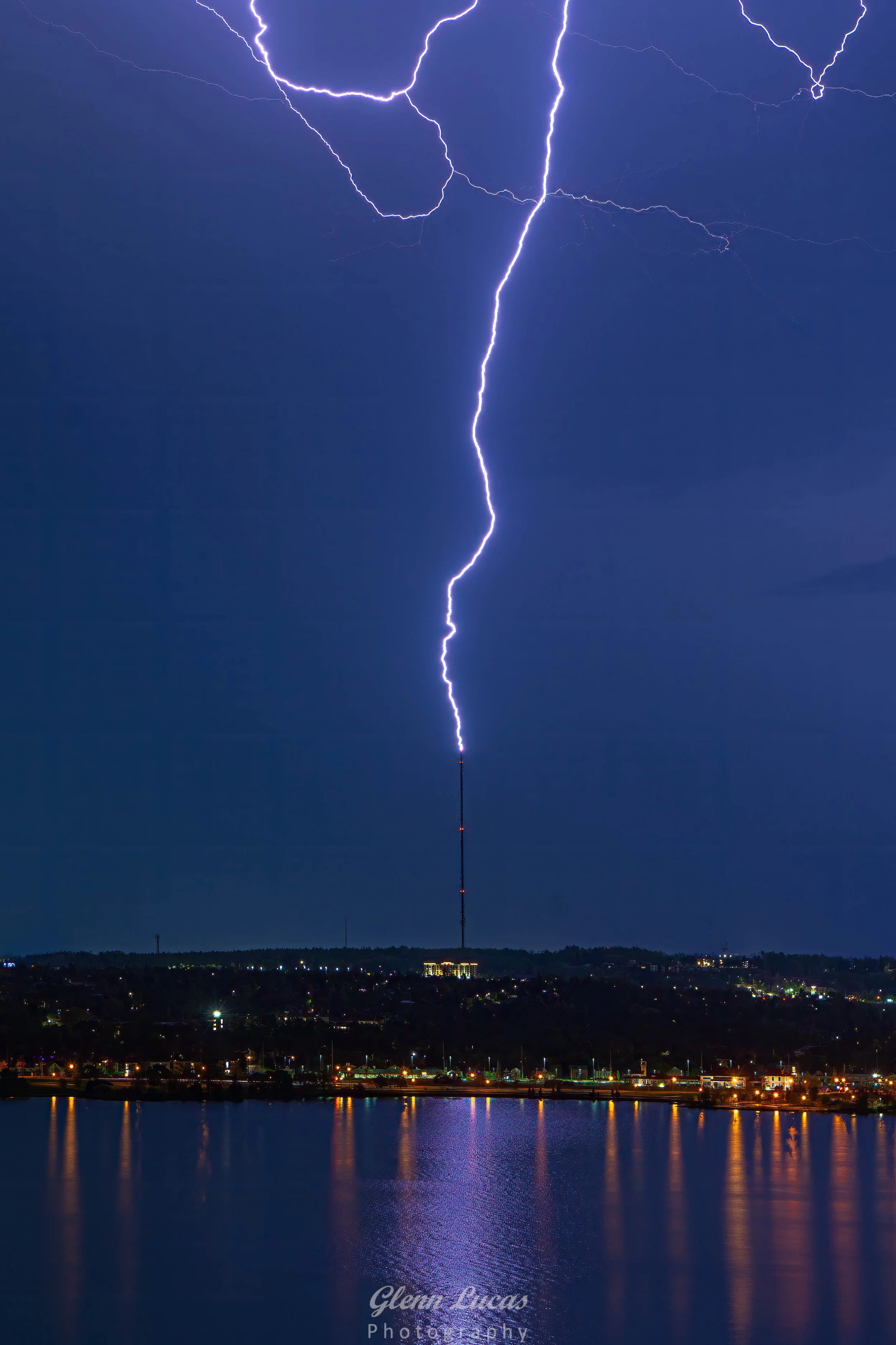 Lightning Strike CTV Tower, Barrie
