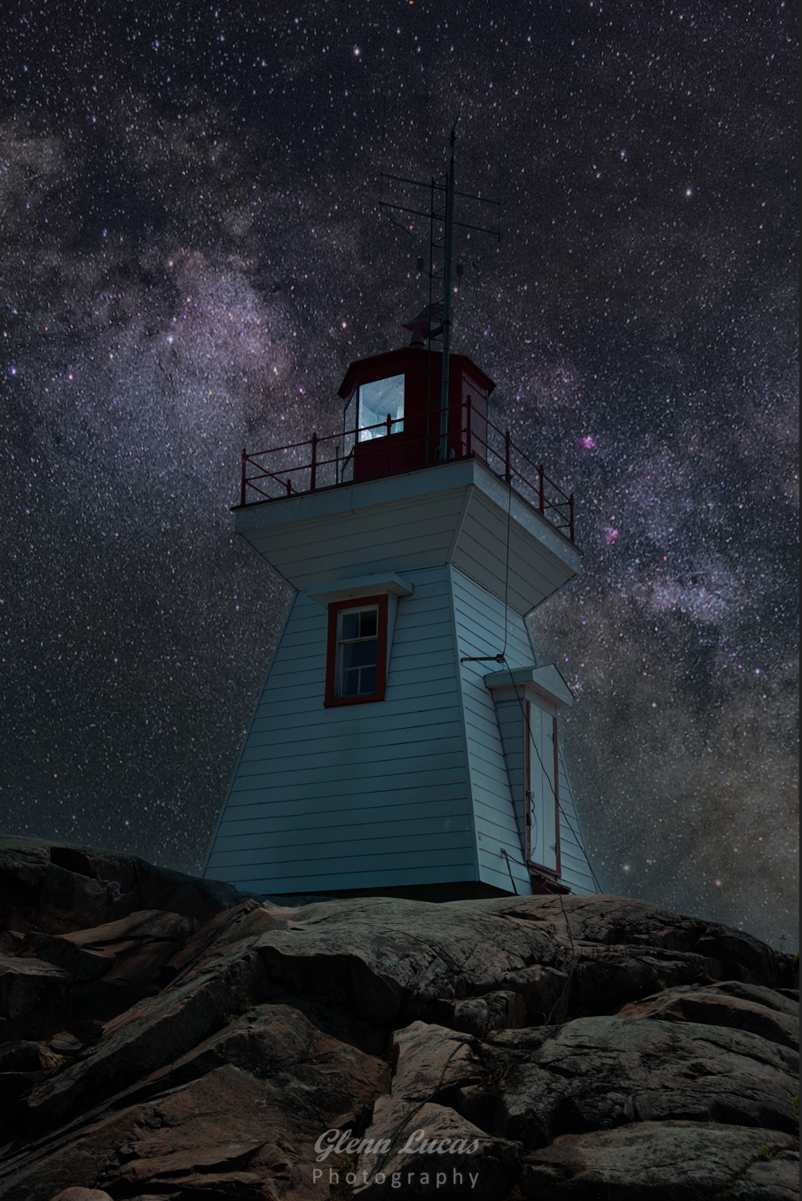 Milky Way and Killarney Lighthouse