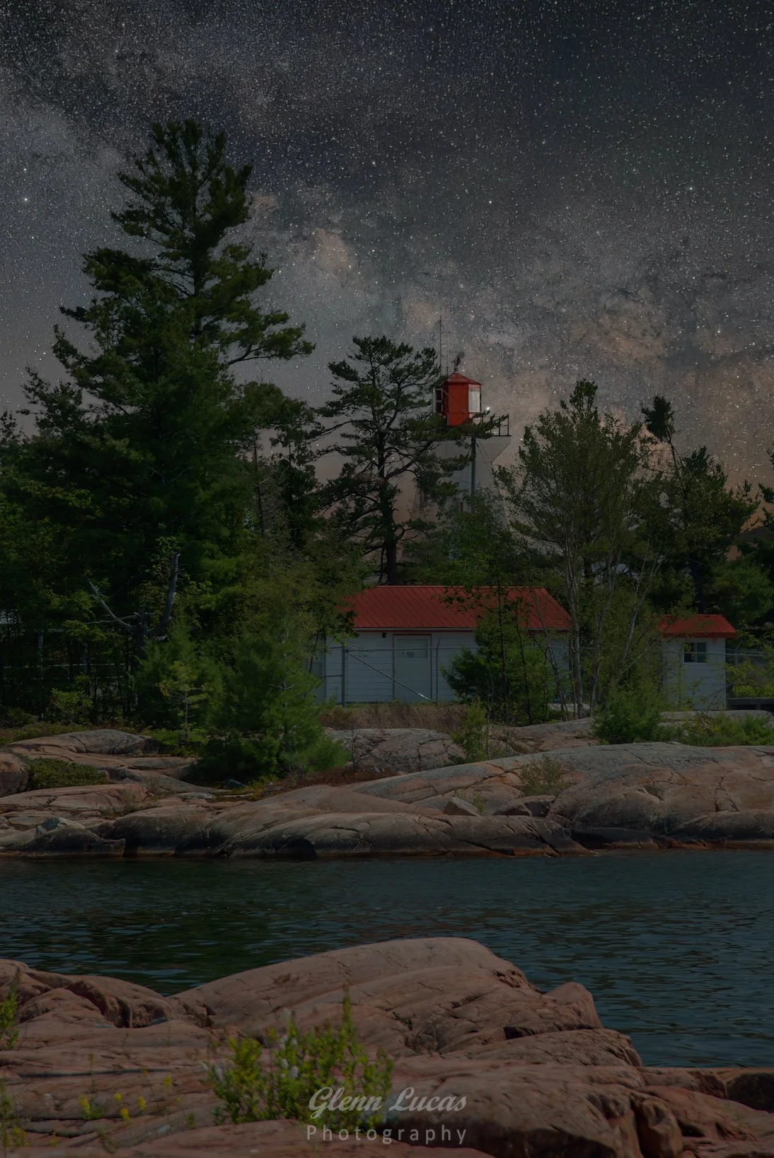 Milky Way and Killarney Lighthouse