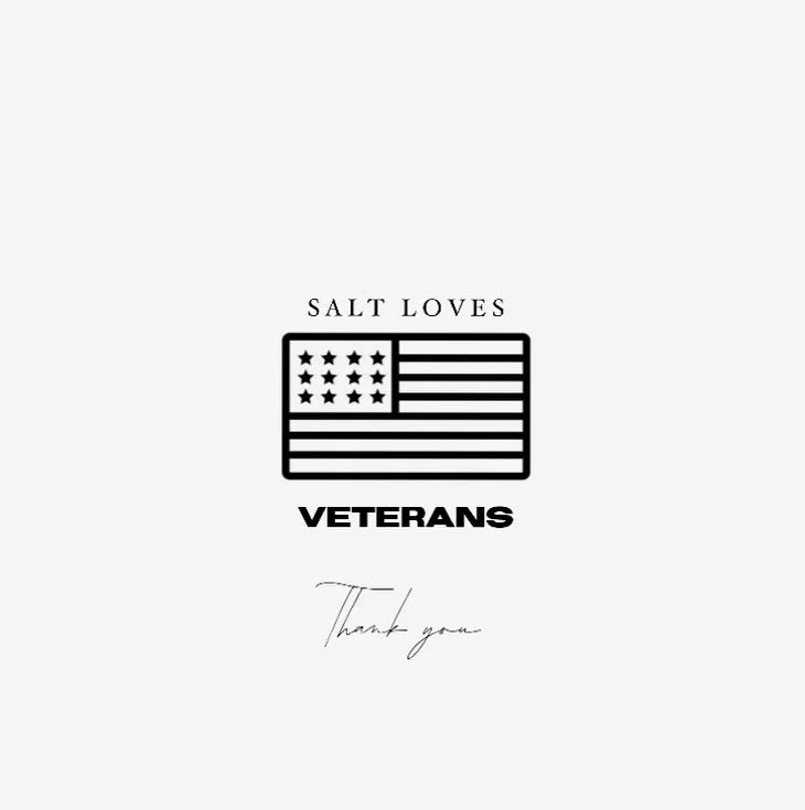To all who have served and their families: we see you, we appreciate you, and we thank you. 

At Salt, we believe yoga is a practice of mindfulness, balance, and gratitude &mdash; values that reflect the spirit of our veterans. &hearts;️🤍💙

#thanky