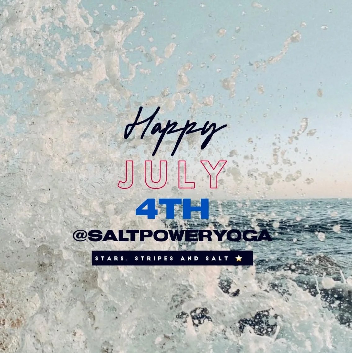 🇺🇸🎇🎉🇺🇸Back to our regular class schedule tomorrow! Happy 4th! #fourthofjuly #america250 #salty #starsstripesandsalt #saltpoweryoga