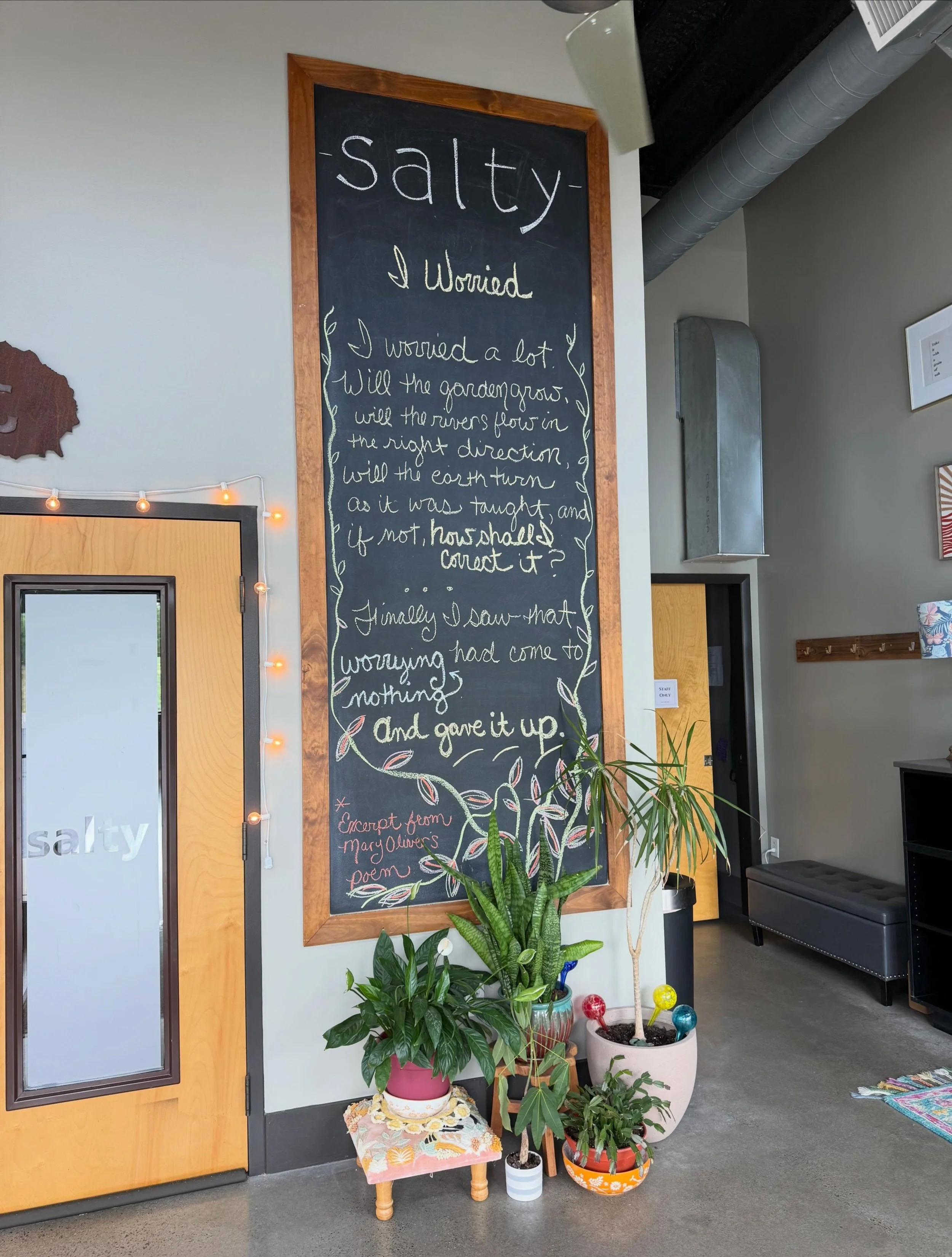 Give it up 🪴🌼🌱#doyoga #liveinthepresent #addsalt #getsalty #saltpoweryoga
