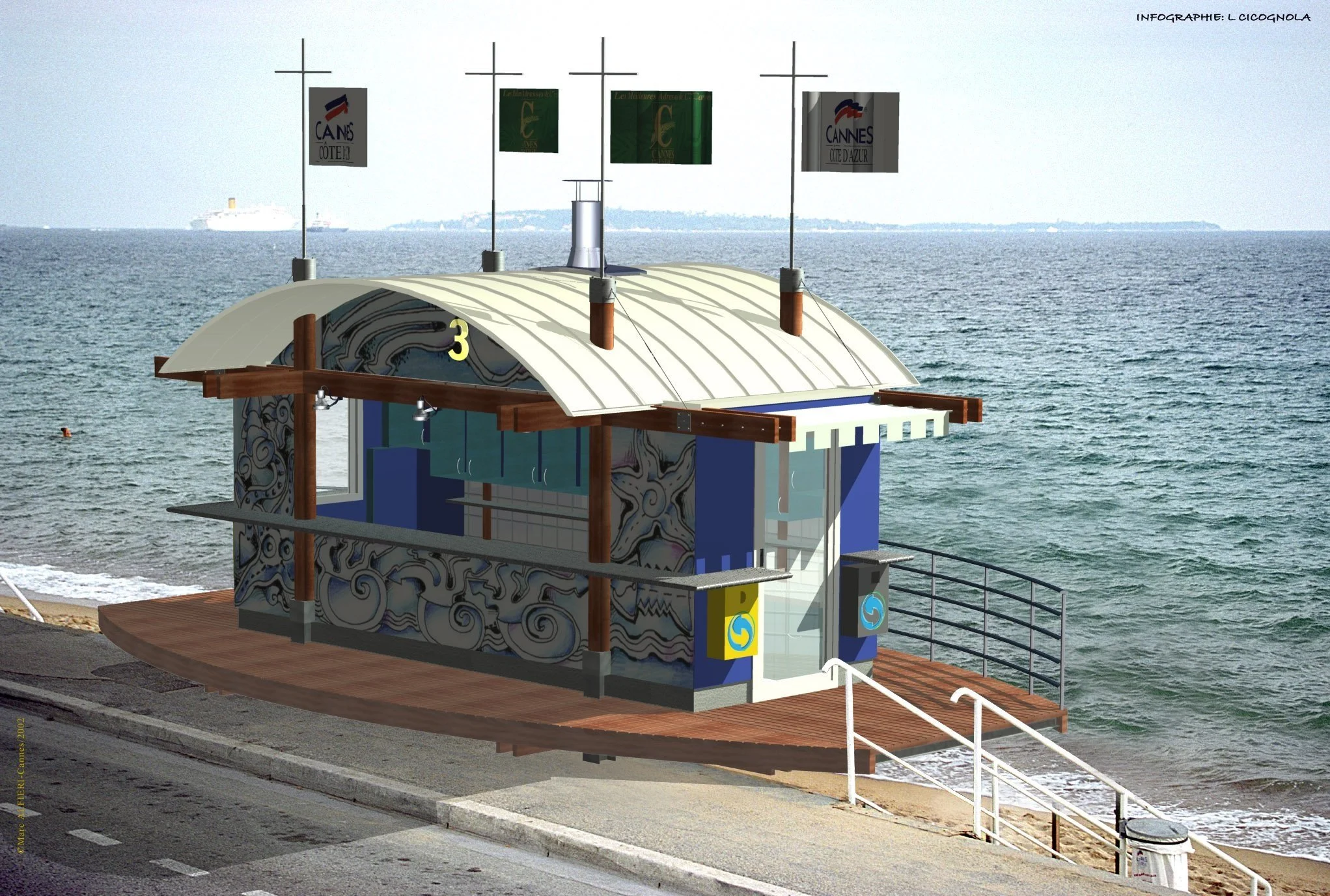 Projet KIosque glacier Ville de Cannes