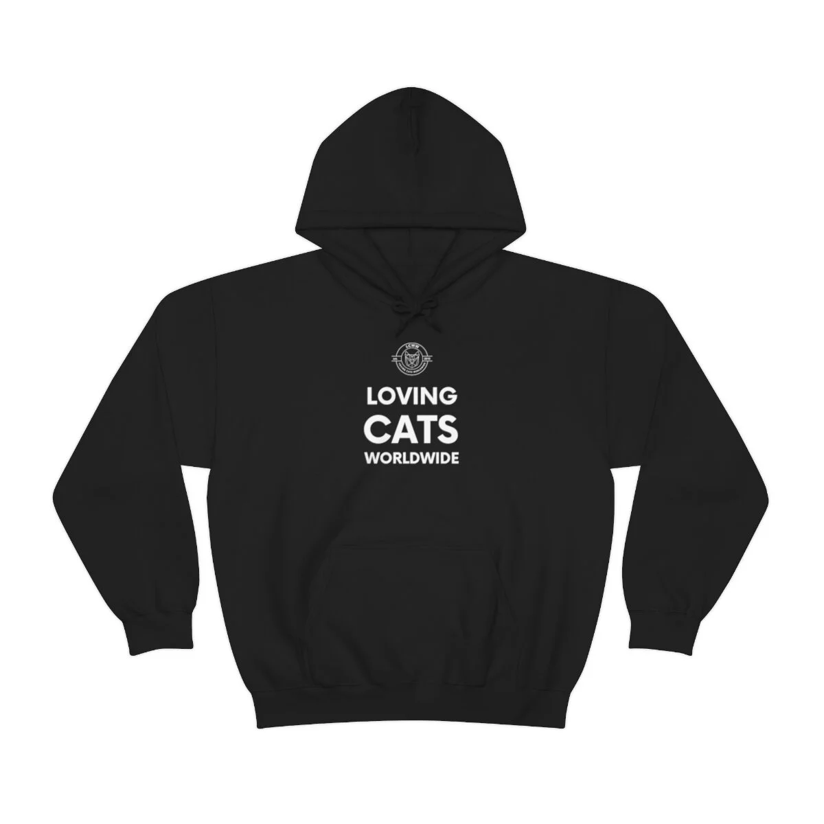 Loving Cats Worldwide Slogan Hoodie LCWW