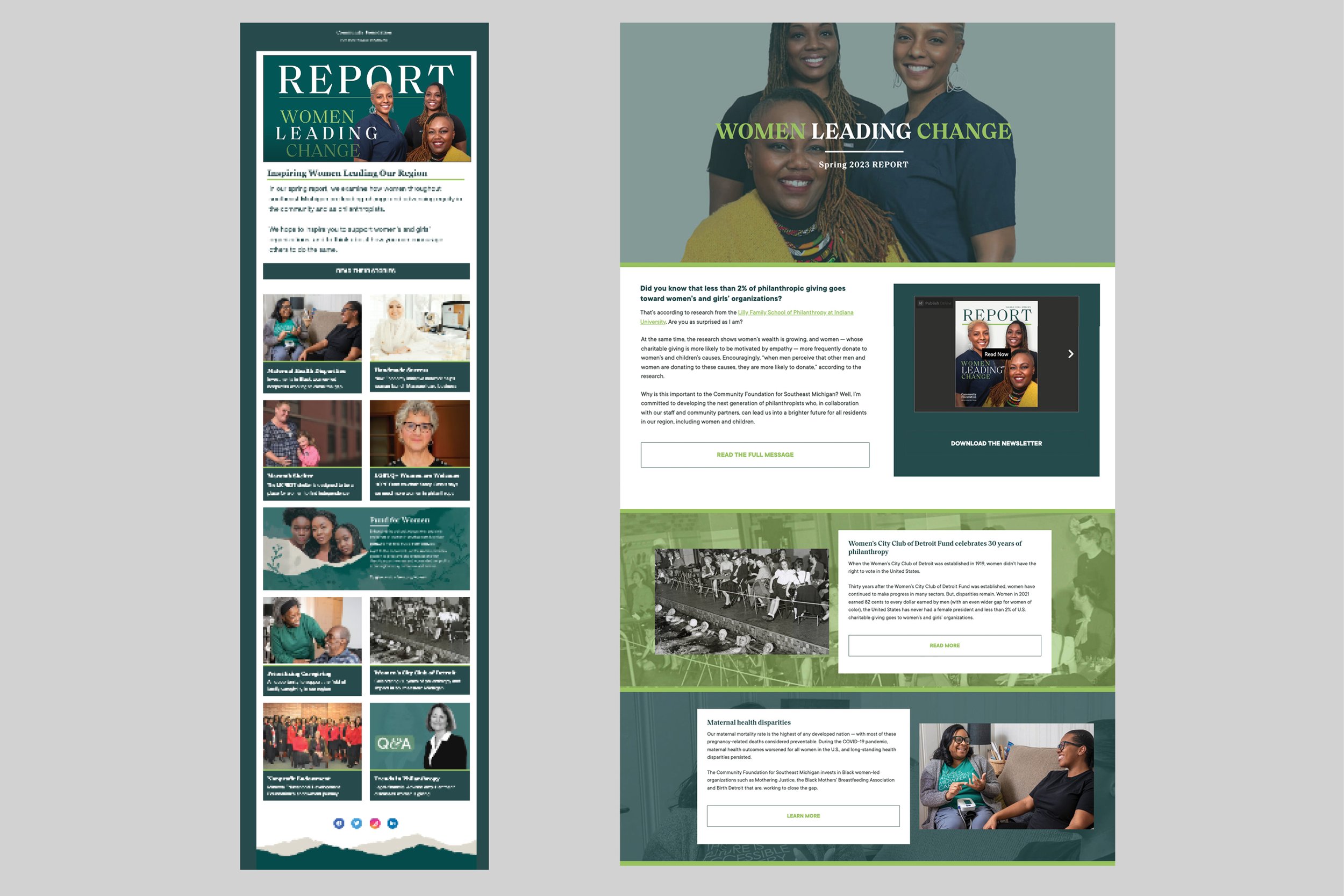 Email and landing page graphics