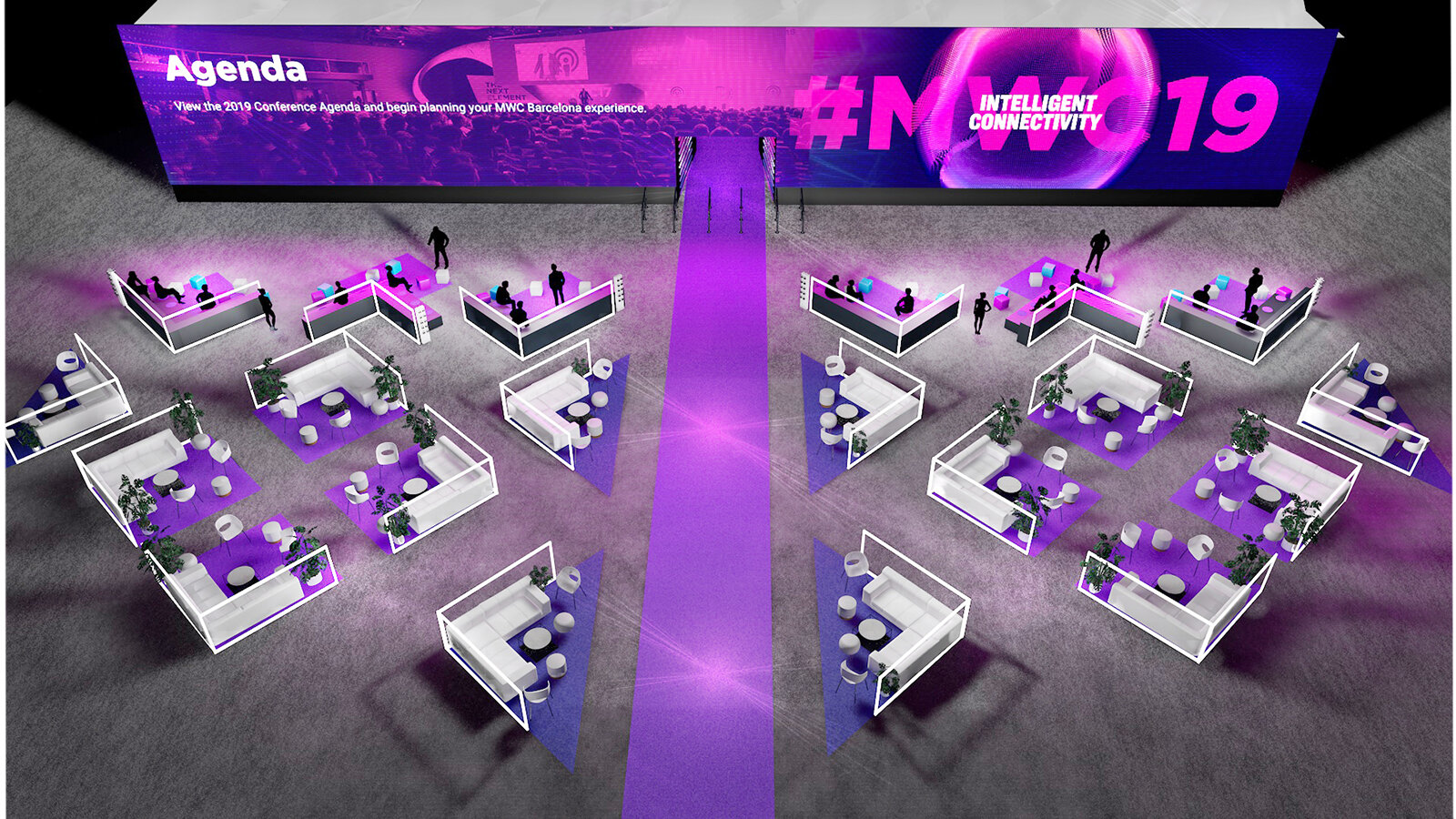 Relay lounge for outside keynote area