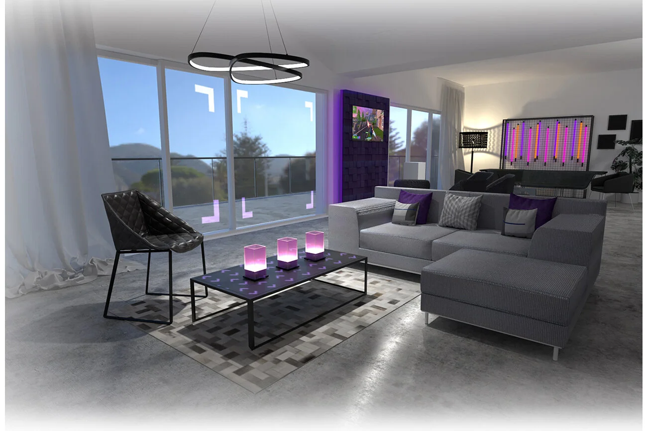 Twitch Visual for hospitality lounge in Cannes