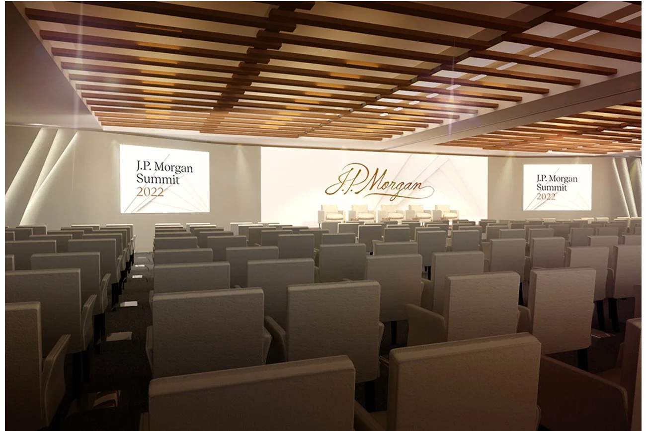 JPM stage set