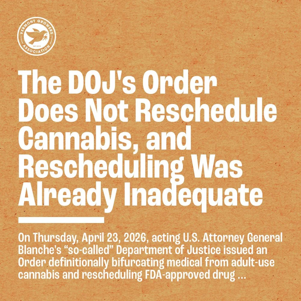 The DOJ's Order Does Not Reschedule Cannabis, and Rescheduling Was Already Inadequate