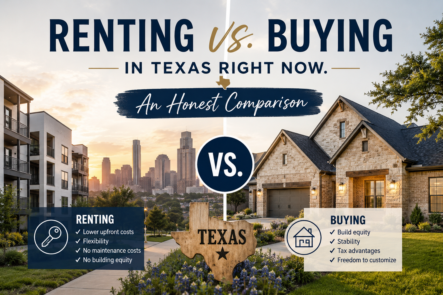Renting vs. Buying in Texas Right Now. An Honest Comparison