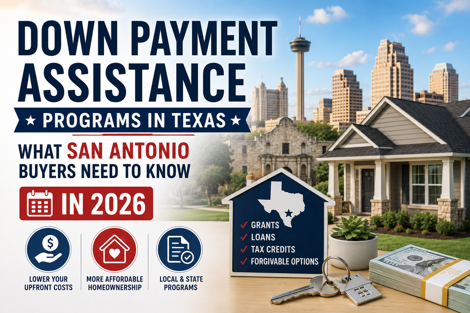 Down payment assistance programs in Texas, what San Antonio buyers need to know in 2026