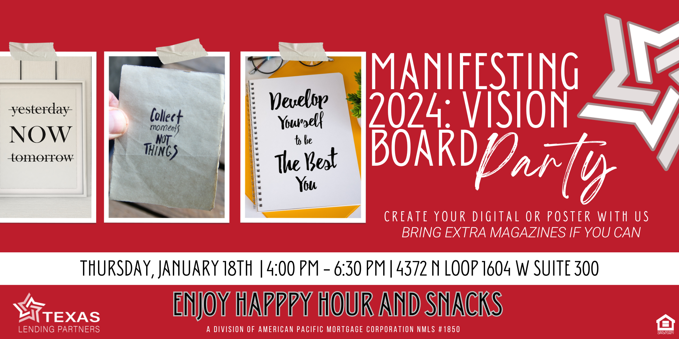 Vision Board & Manifest Night Tickets, Fri, Jan 12, 2024 at 5:00 PM
