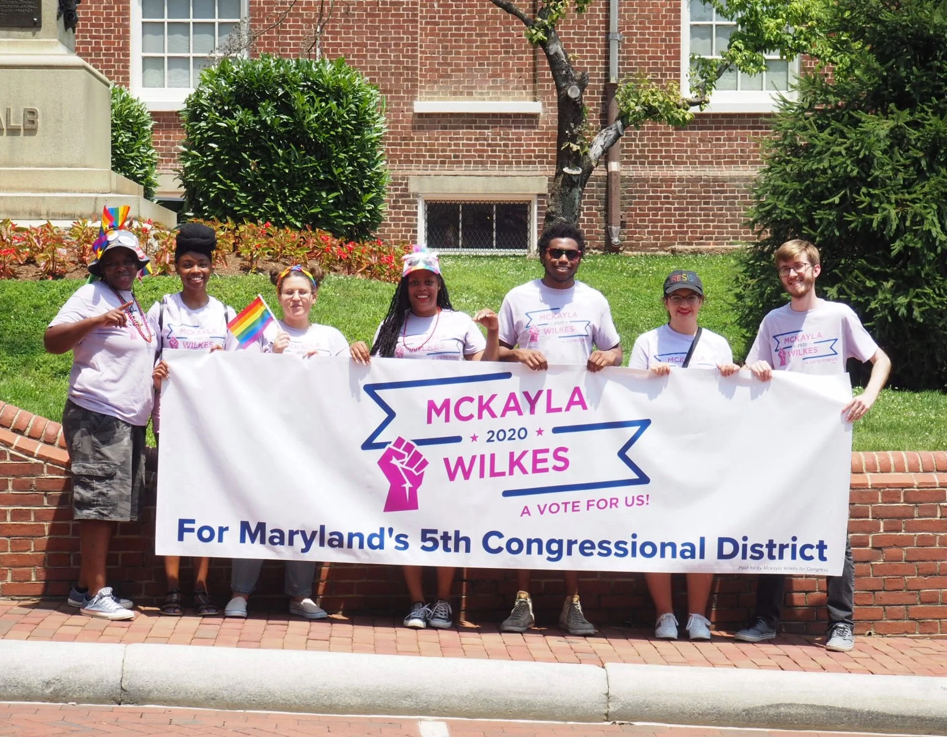 Campaign team at Annapolis Pride 2019