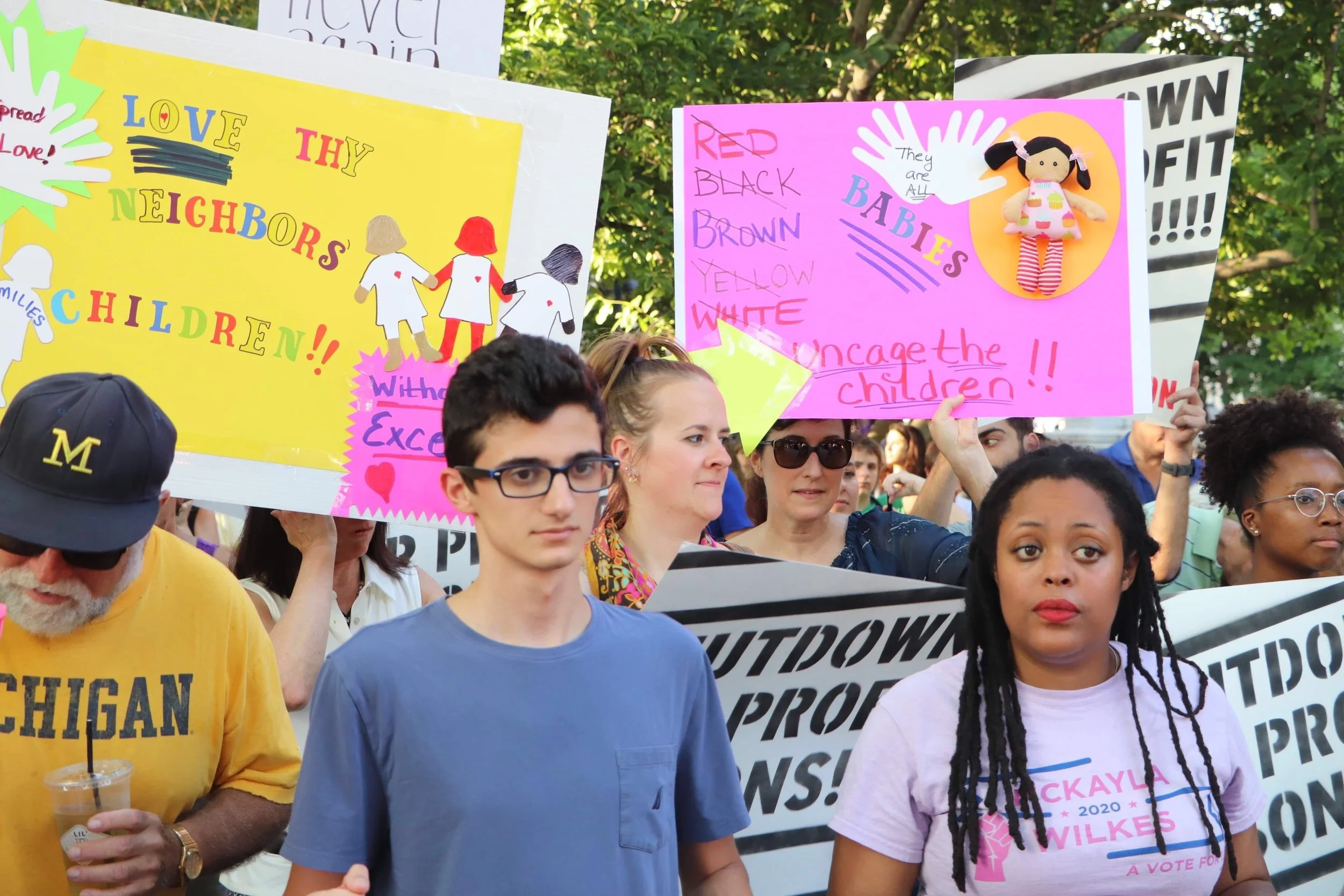 Mckayla at the Lights for Liberty rally in DC