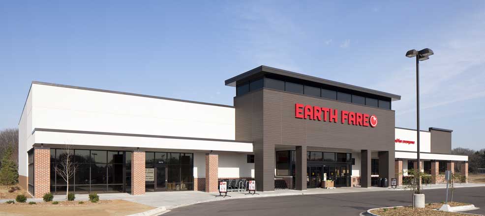 Earth Fare. Construction by Hinman Company.