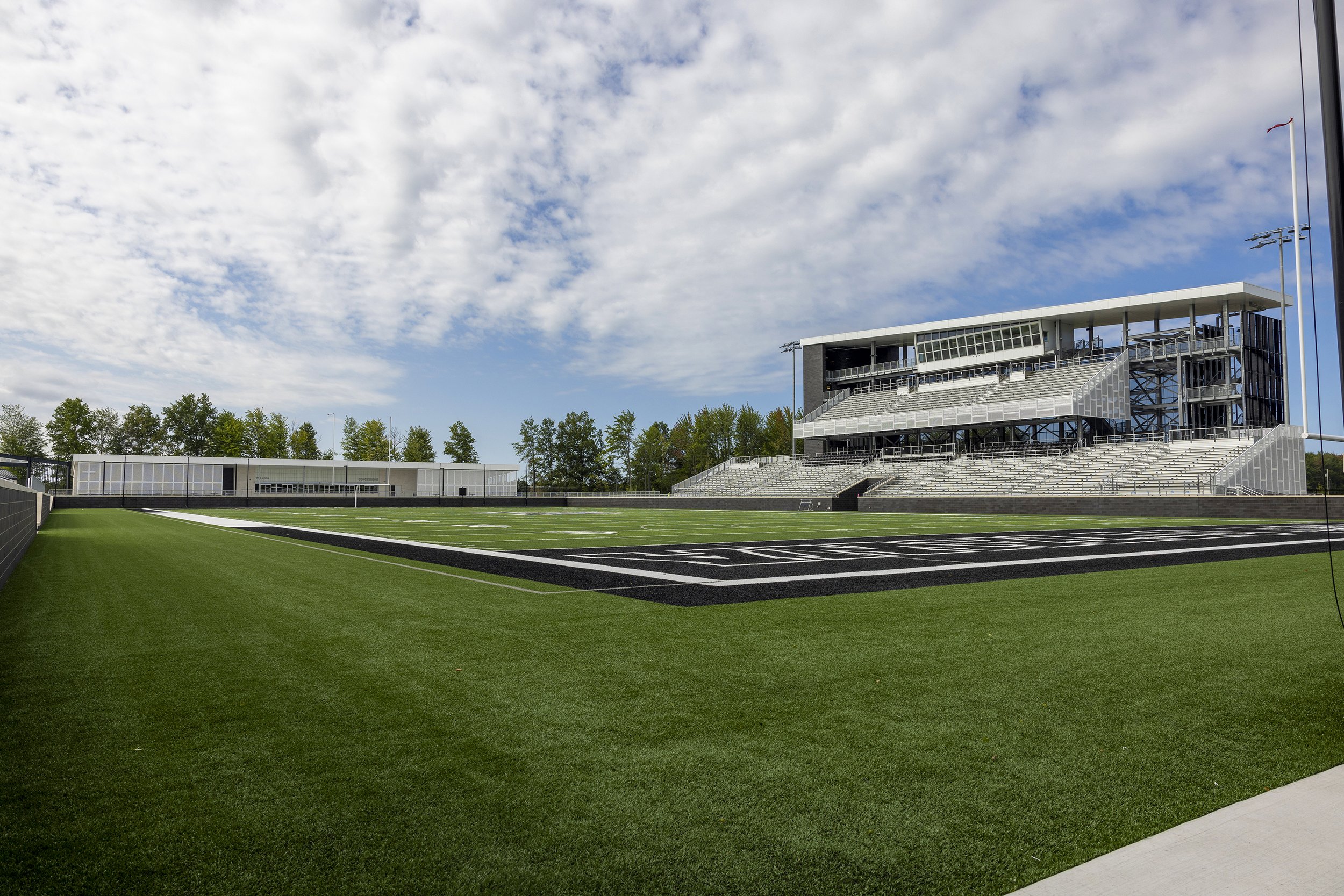 West Ottawa Stadium. Design by GMB Architecture + Engineering. Construction by GDK Construction.