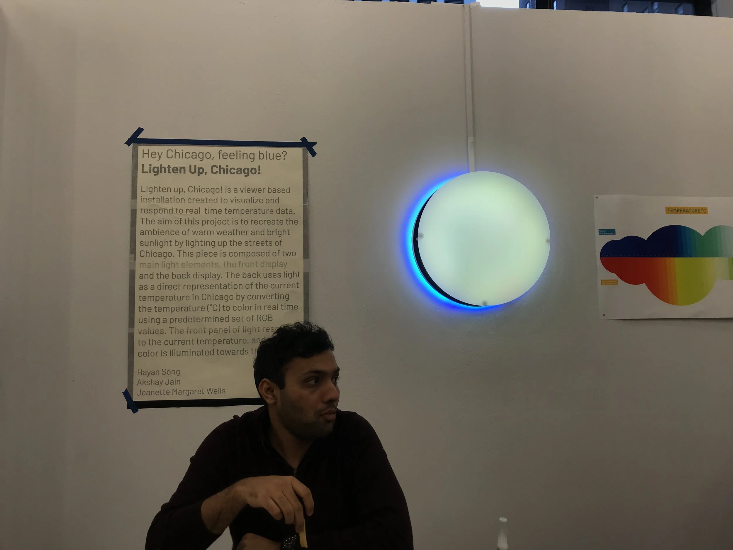  Determining placement of vinyl text, Akshay taking a much needed break 