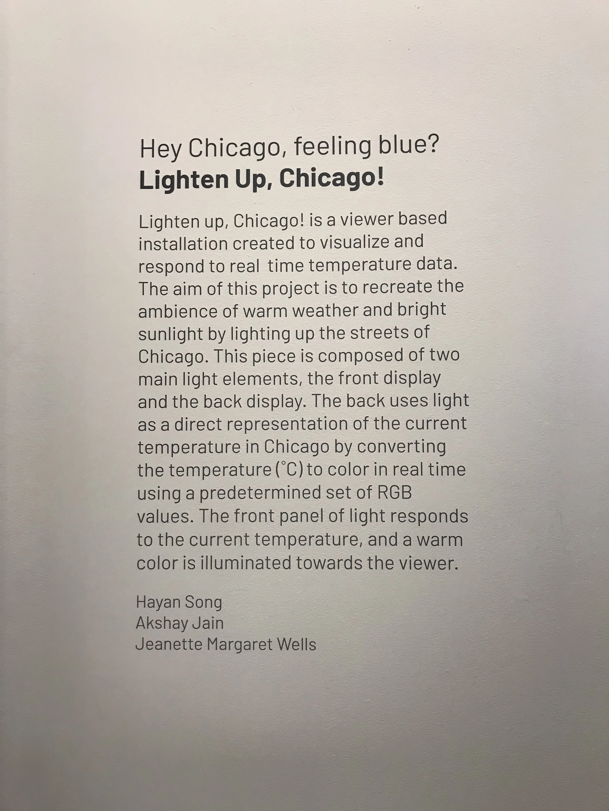  Finished vinyl wall text 