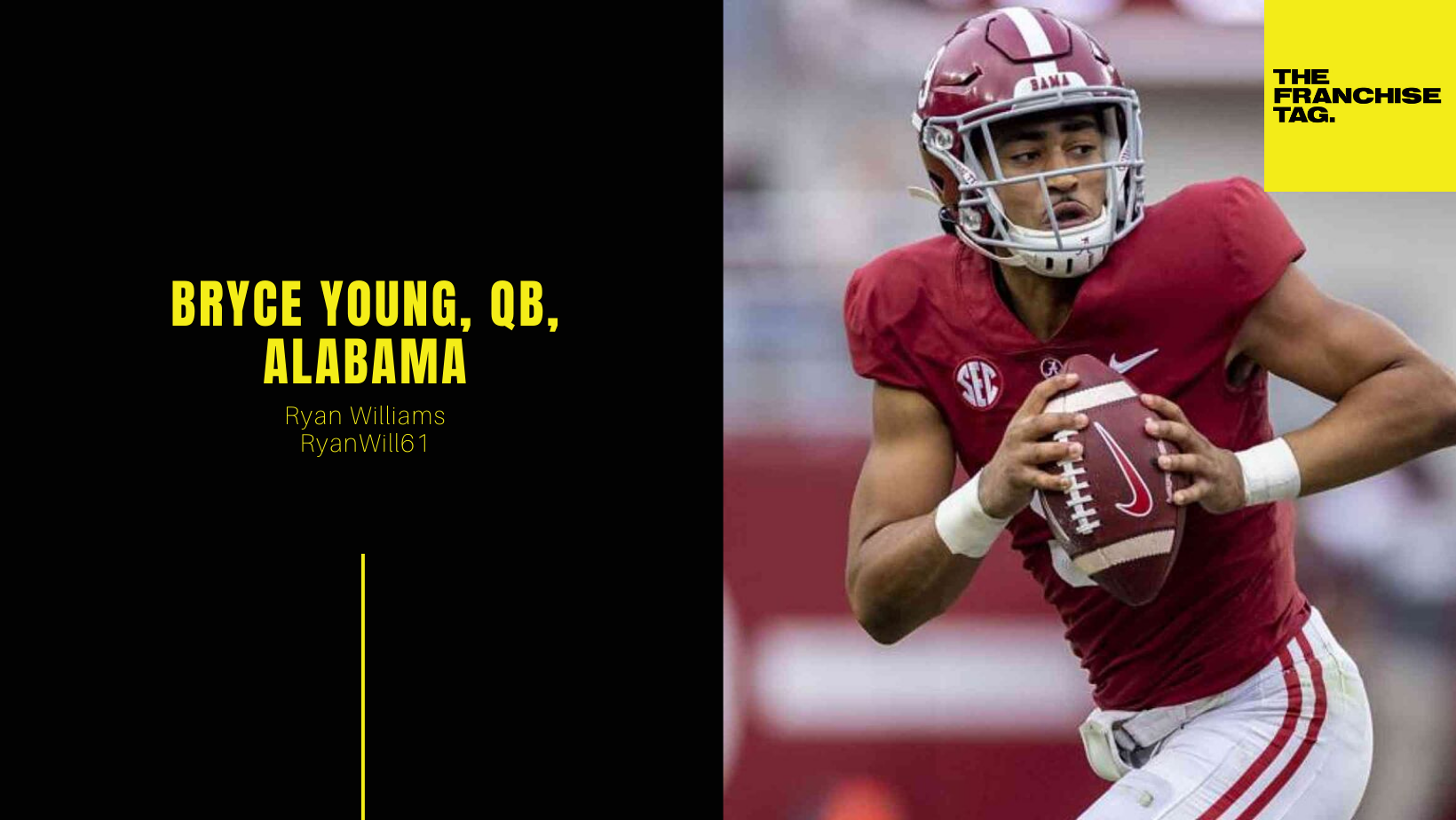 Bryce Young, QB, Alabama — The Franchise Tag.