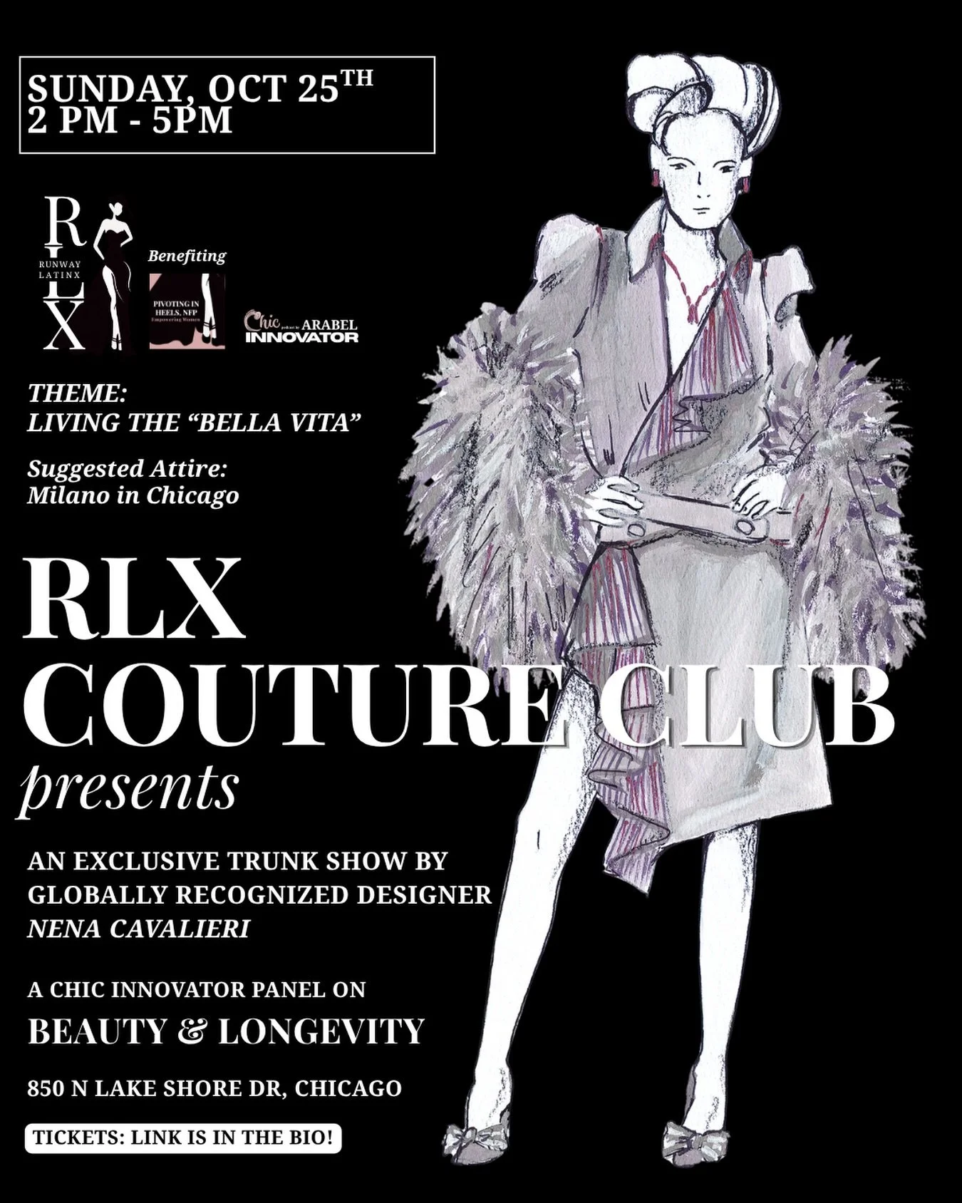 Join us for RLX Couture Club &mdash; an intimate afternoon celebrating elevated style, creativity, and innovation in the heart of Chicago.

Featuring an exclusive trunk show by globally recognized designer Nena Cavalieri, plus a Chic Innovator Panel 