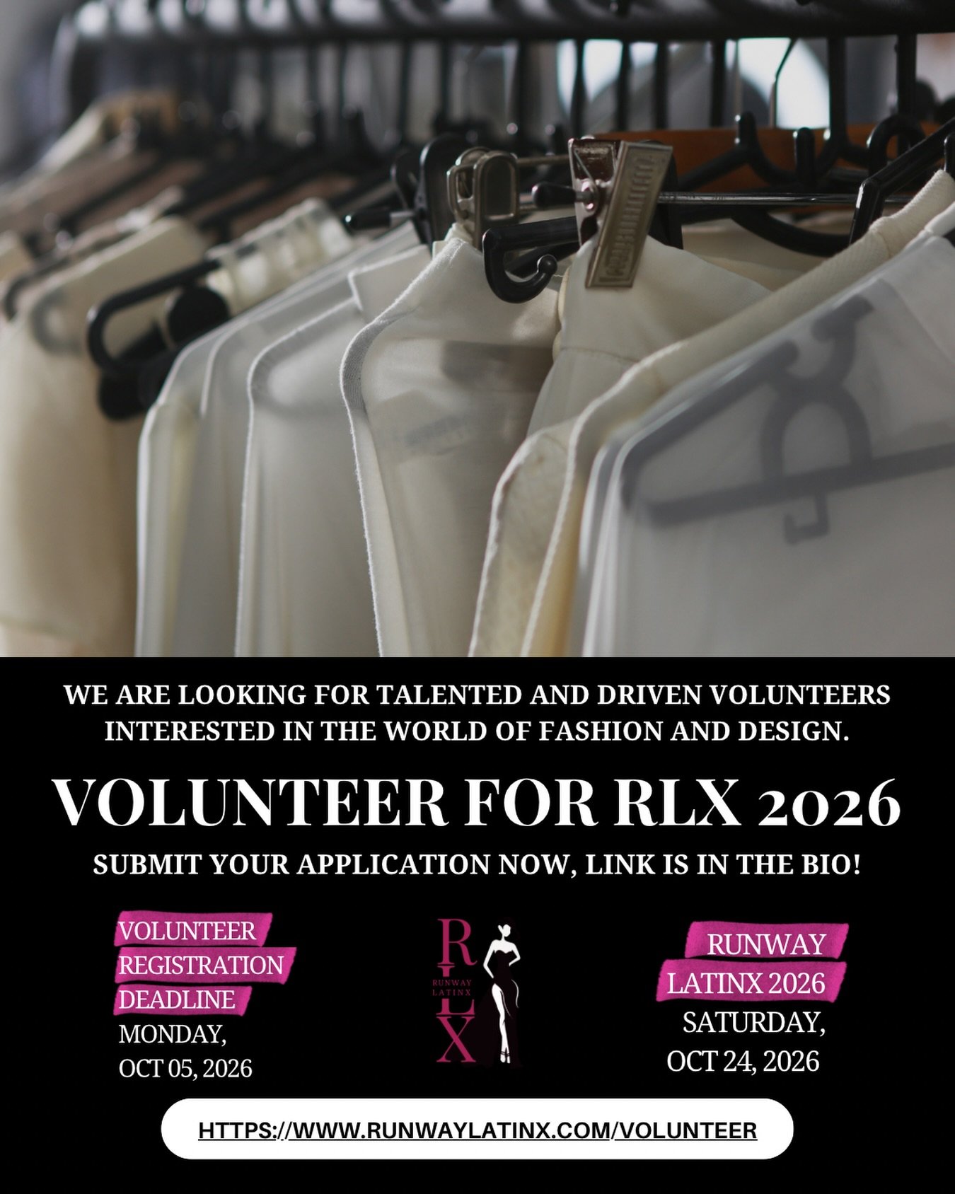 Runway LatinX &mdash; one of Chicago&rsquo;s biggest fashion galas &mdash; is calling for volunteers to be part of the magic on October 23rd &amp; 24th. ✨

This isn&rsquo;t just a volunteer gig &mdash; it&rsquo;s a front-row seat to the energy, creat