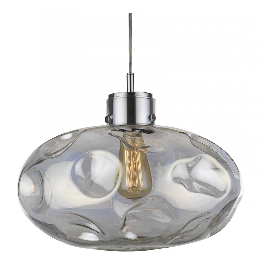 Heathfield &amp; Co Leoni Nickel Pendant Lamp