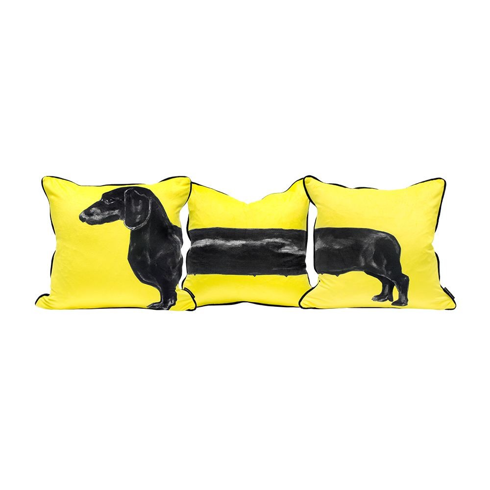 Jimmie Martin Susage Dog Cushion Set