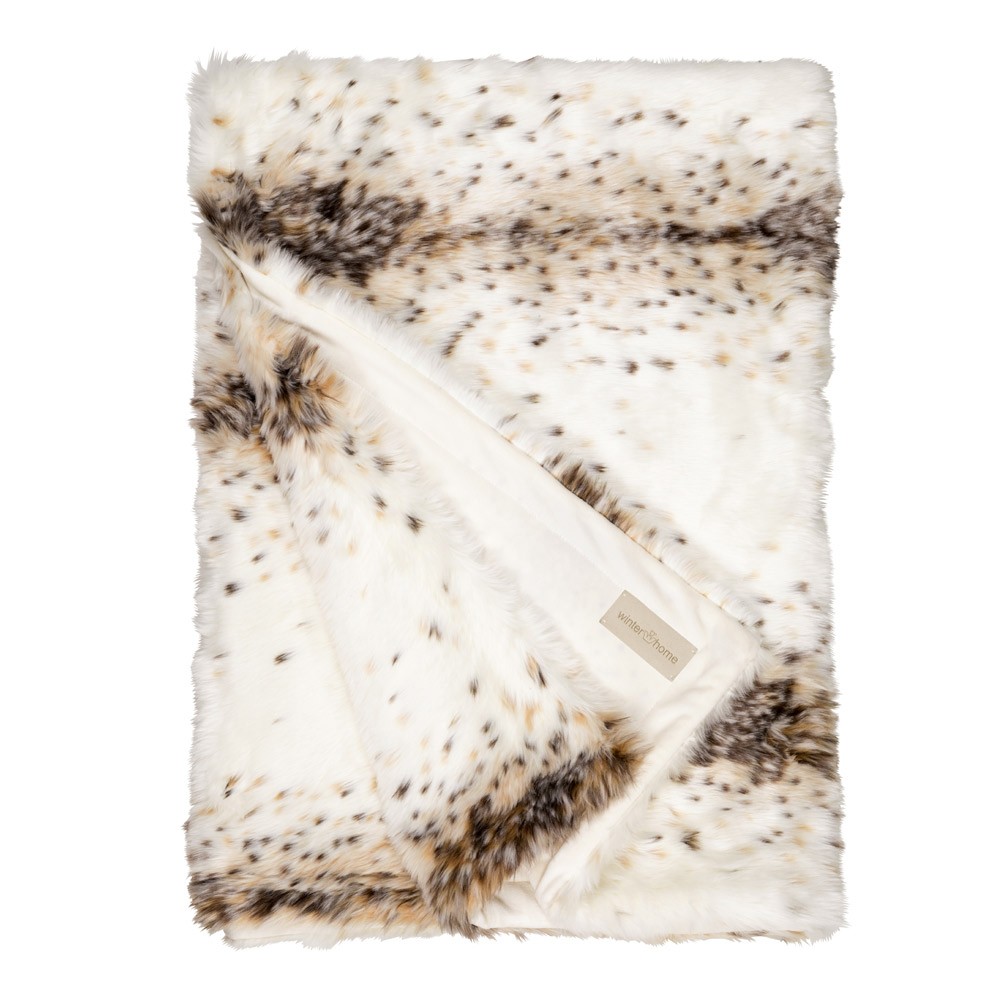 Winter Home Lynx Faux Fur Throw