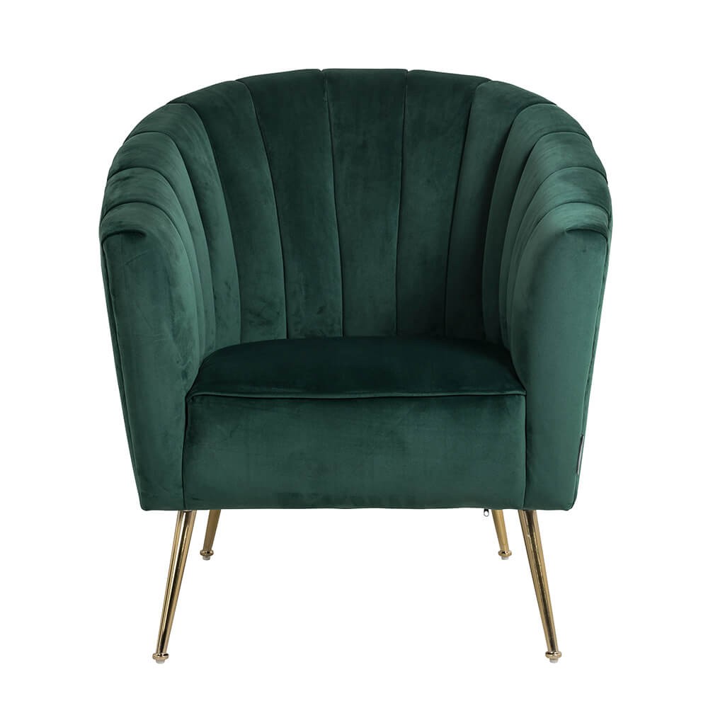 Houseology Collection Shelly Green Velvet Chair