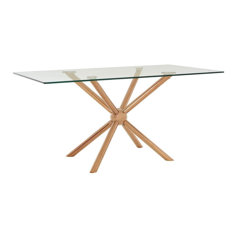 Houseology Kensington Collection Novo Rect Glass Dining Table