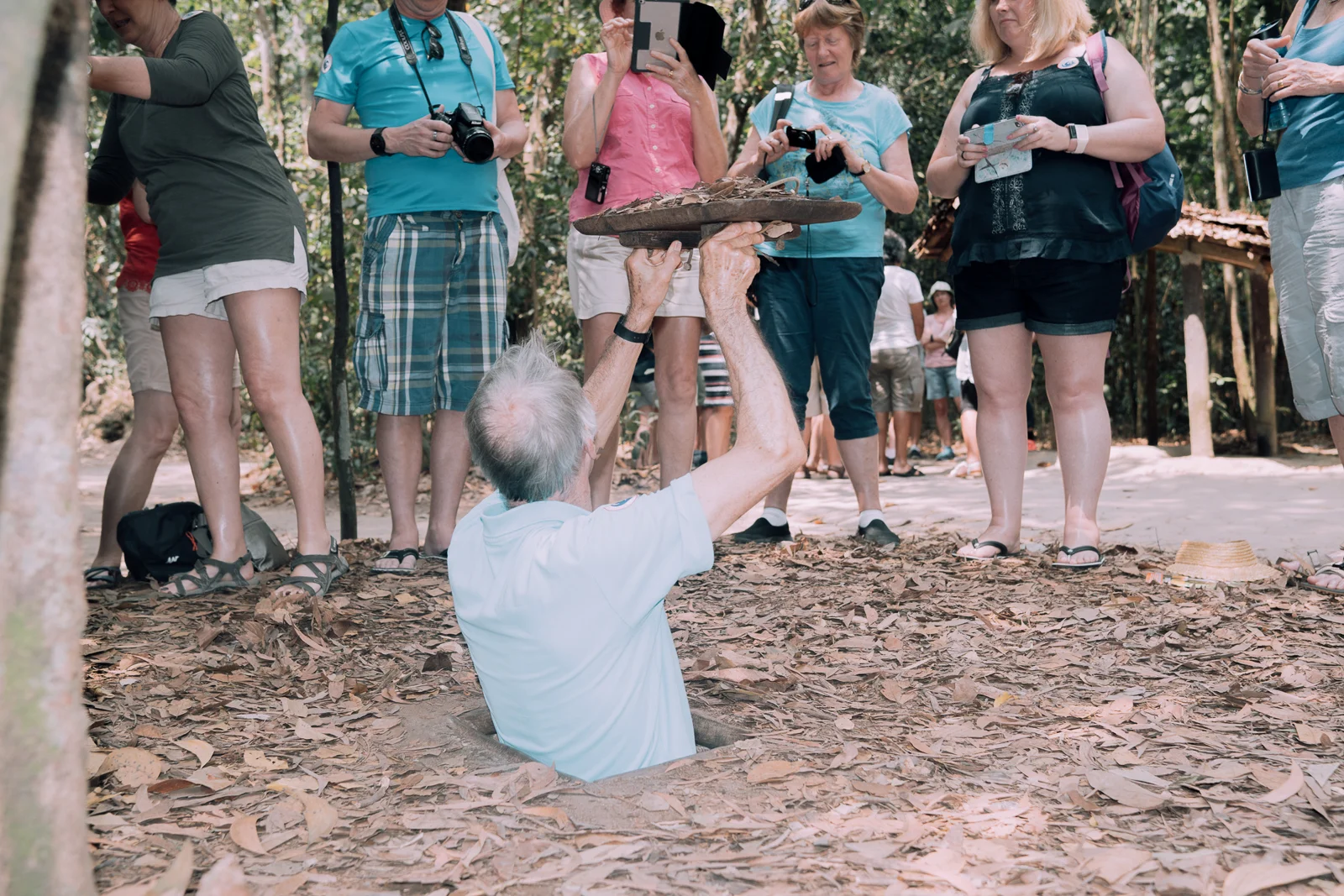 Only a few memorial sites like the Tunnels of Cu Chi Tunnels serve as reminders of the war.