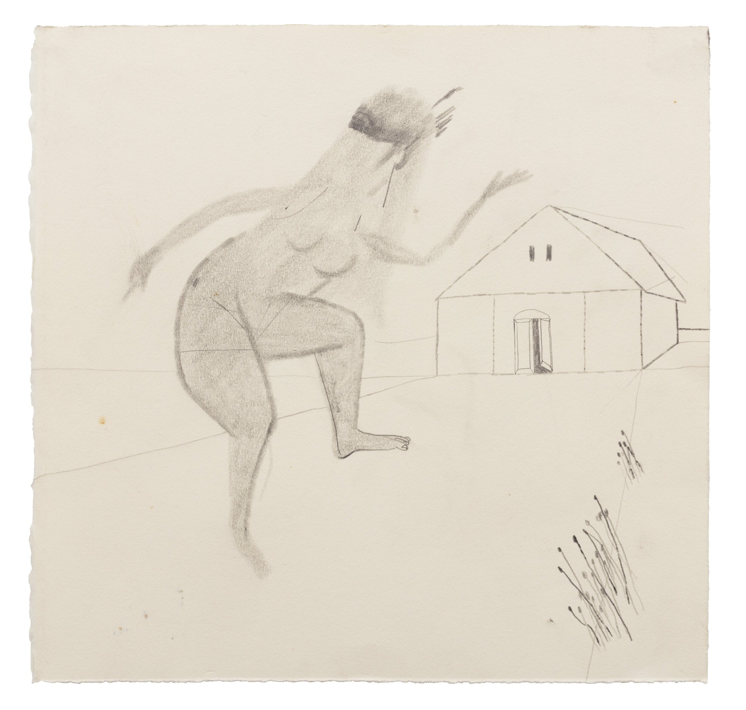 Kenny Rivero, Desert Dancer, 2015-2020, graphite on paper, 20.75 x 11 inches, courtesy of the artist and Charles Moffett Gallery, New York.jpg