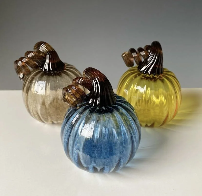 Hand-Blown Glass Pumpkin by Jen Violette
