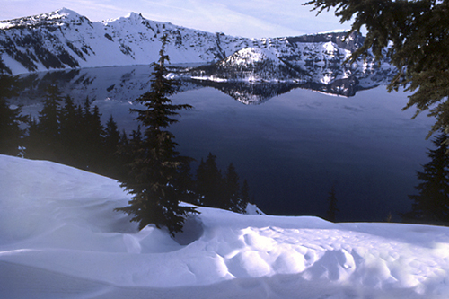 "Crater Lake Winter"