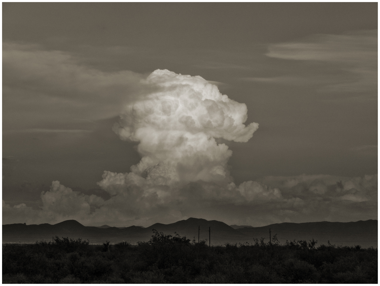 Monsoon cloud, Sulphur Springs Valley AZ