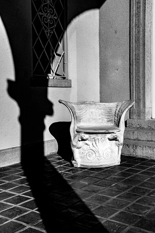 "Stone Chair - Shadows"  Archival Ink Jet   Size: 18” by 24”  Price  $225.00