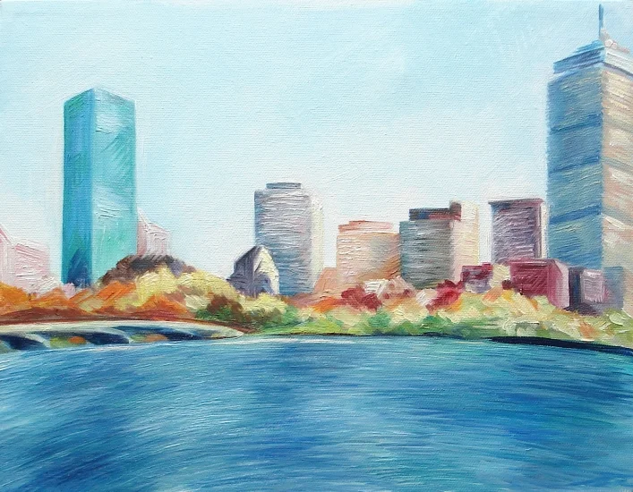 Charles River, sunny