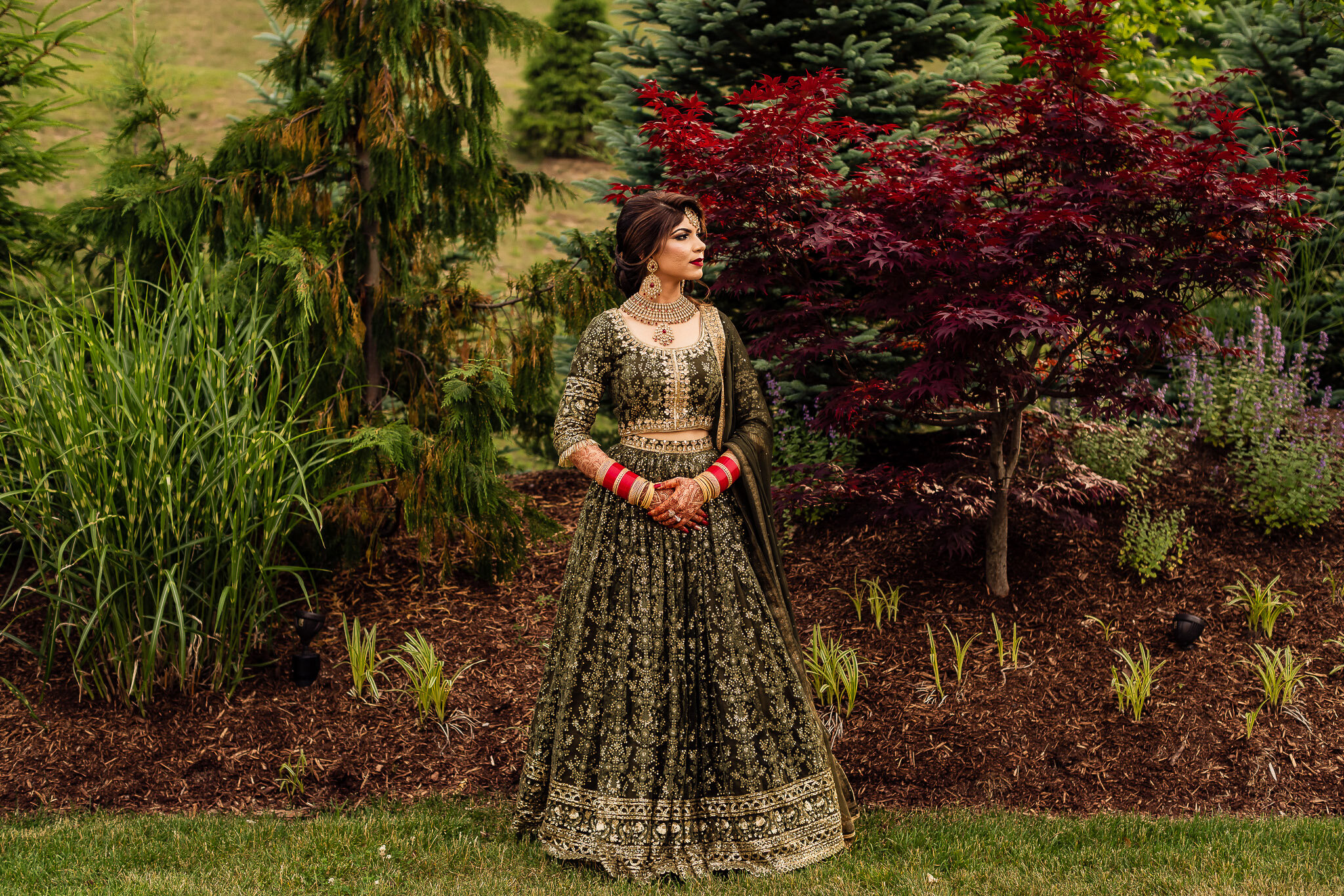 Punjabi Wedding Bridal Portrait Photography at Aria Prospect, CT -&nbsp;Ramneet &amp; Lovepreet
