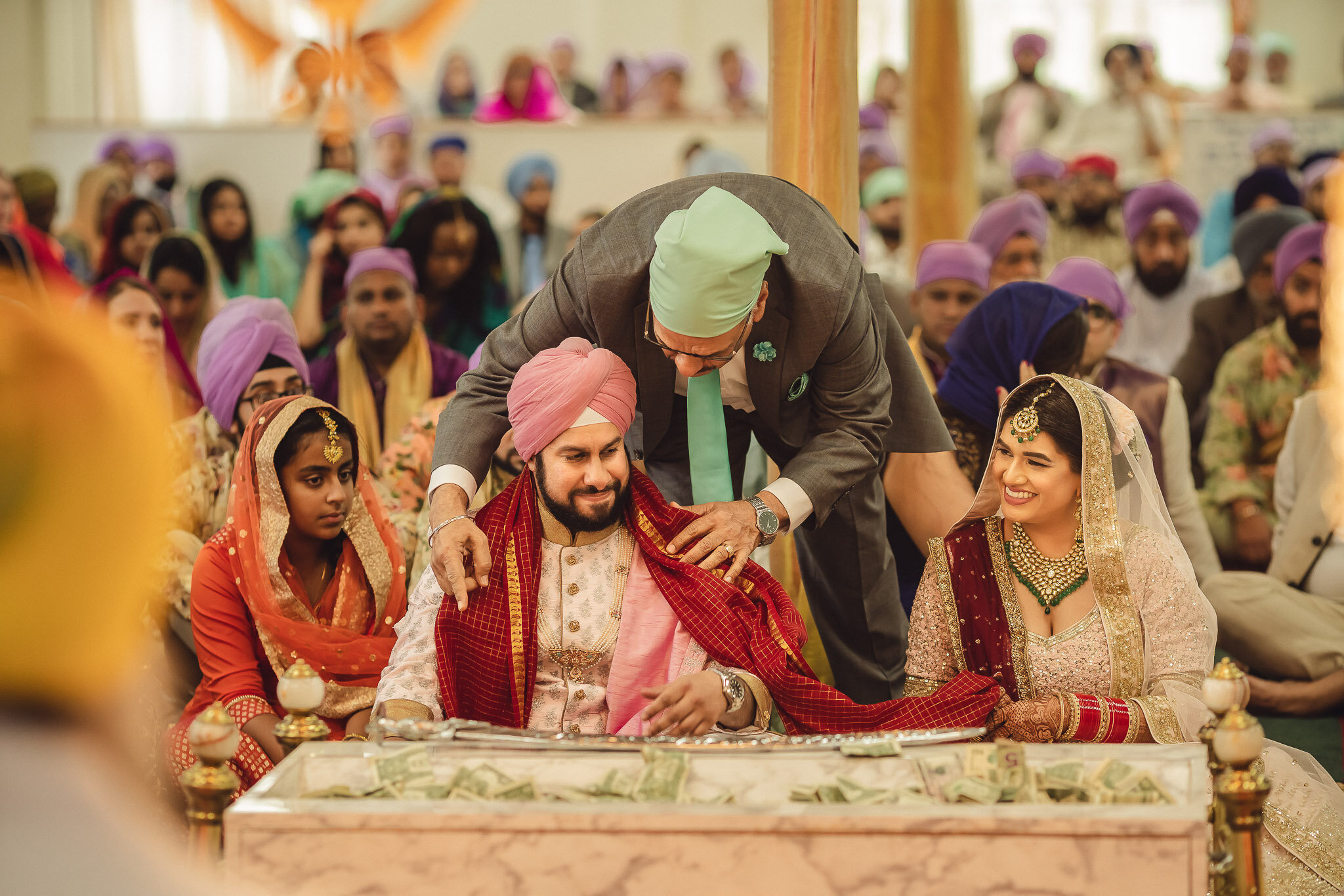 Sikh Wedding Photography - Glen Cove Gurdwara &amp; Leonard's Palazzo -&nbsp;Reetu &amp; Jay&nbsp;