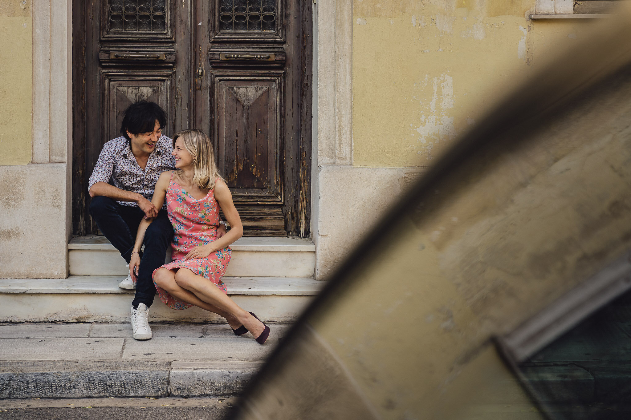 PLAKA ENGAGEMENT SESSION, Athen, Greece Photographed by Top Indian Wedding Photographer Manish and Sung Photography.