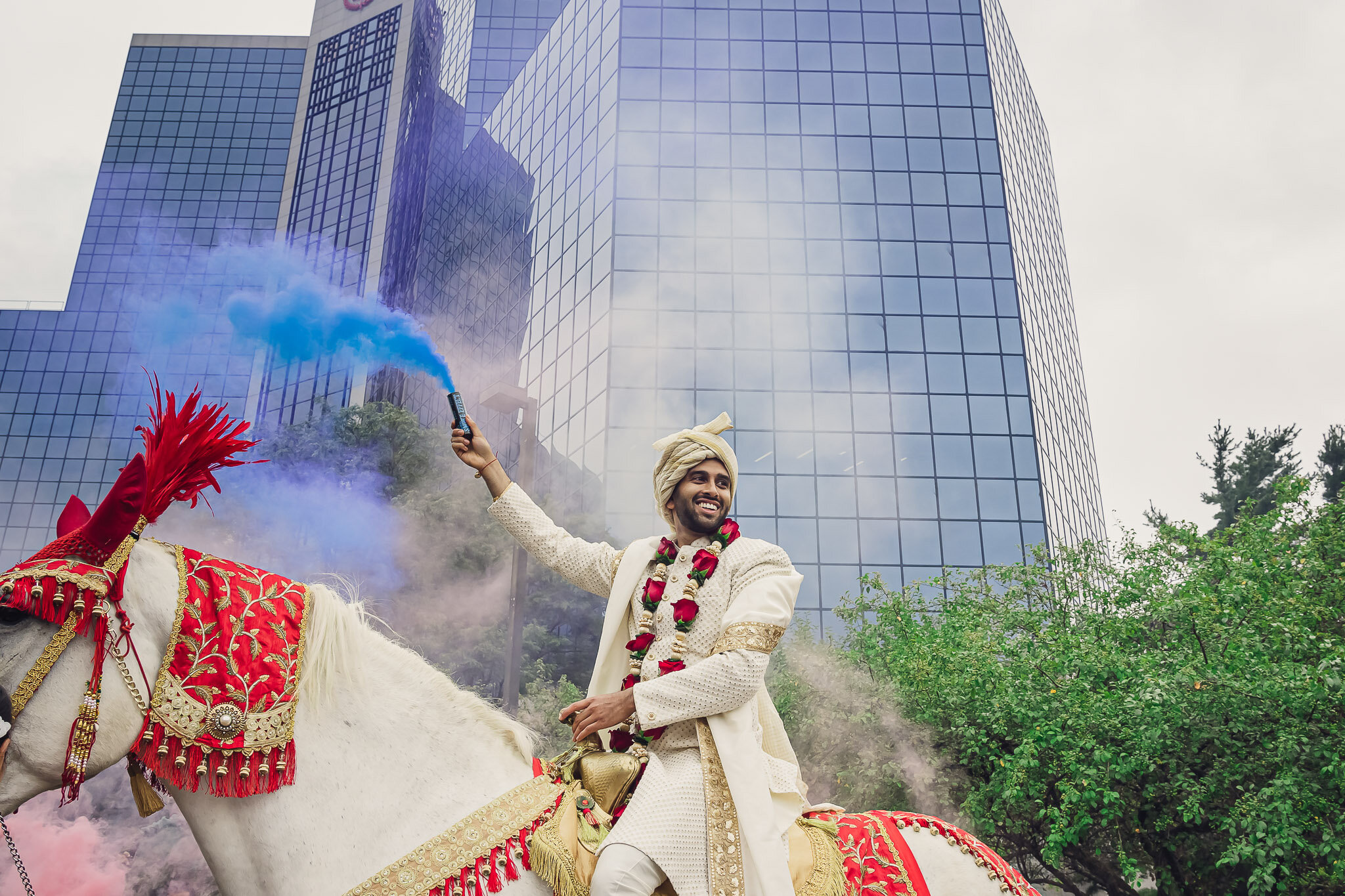 Sheraton Mahwah Hotel Indian wedding baraat procession