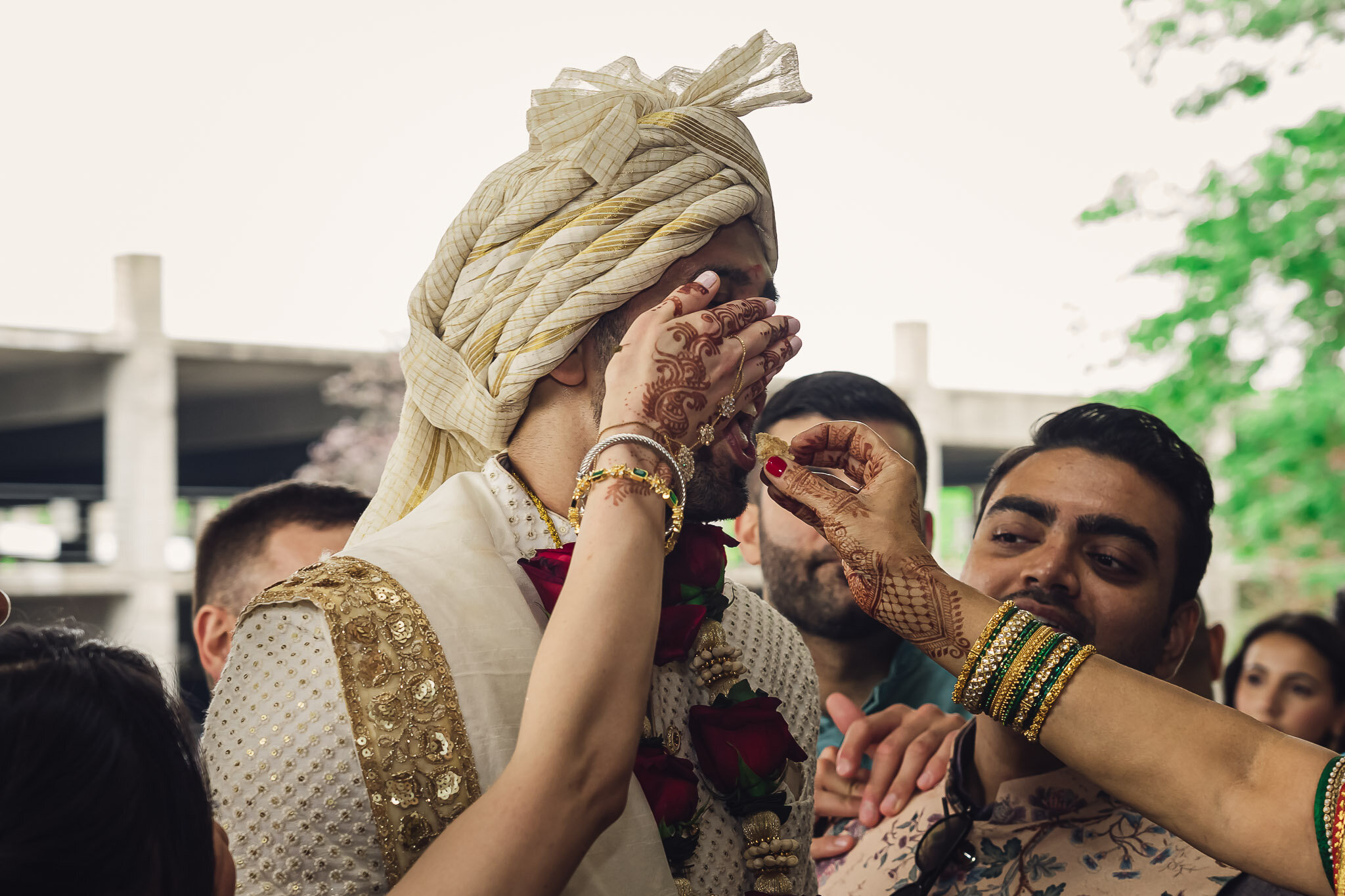 Sheraton Mahwah Hotel Indian wedding braat procession