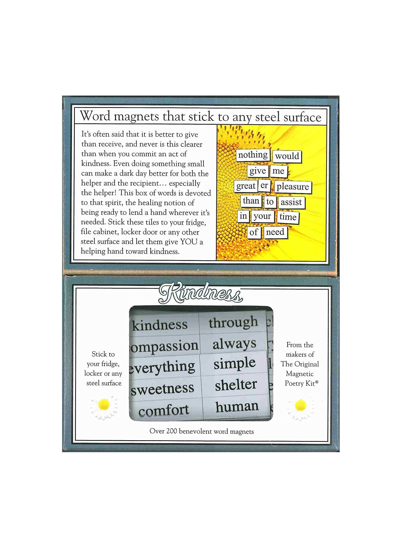 NEW KINDNESS Magnetic Poetry Kit 