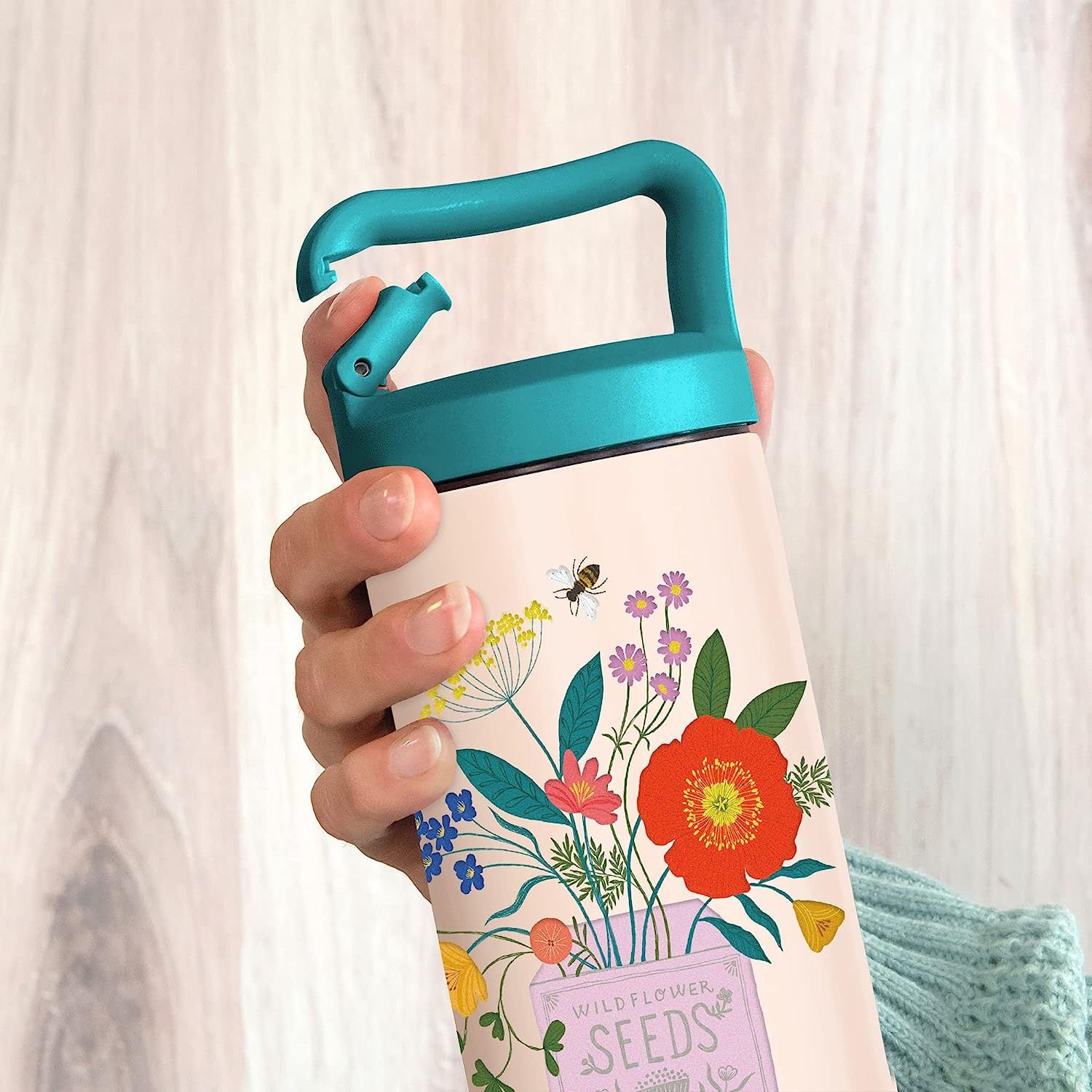 Colorful Wildflowers Hydro Flask