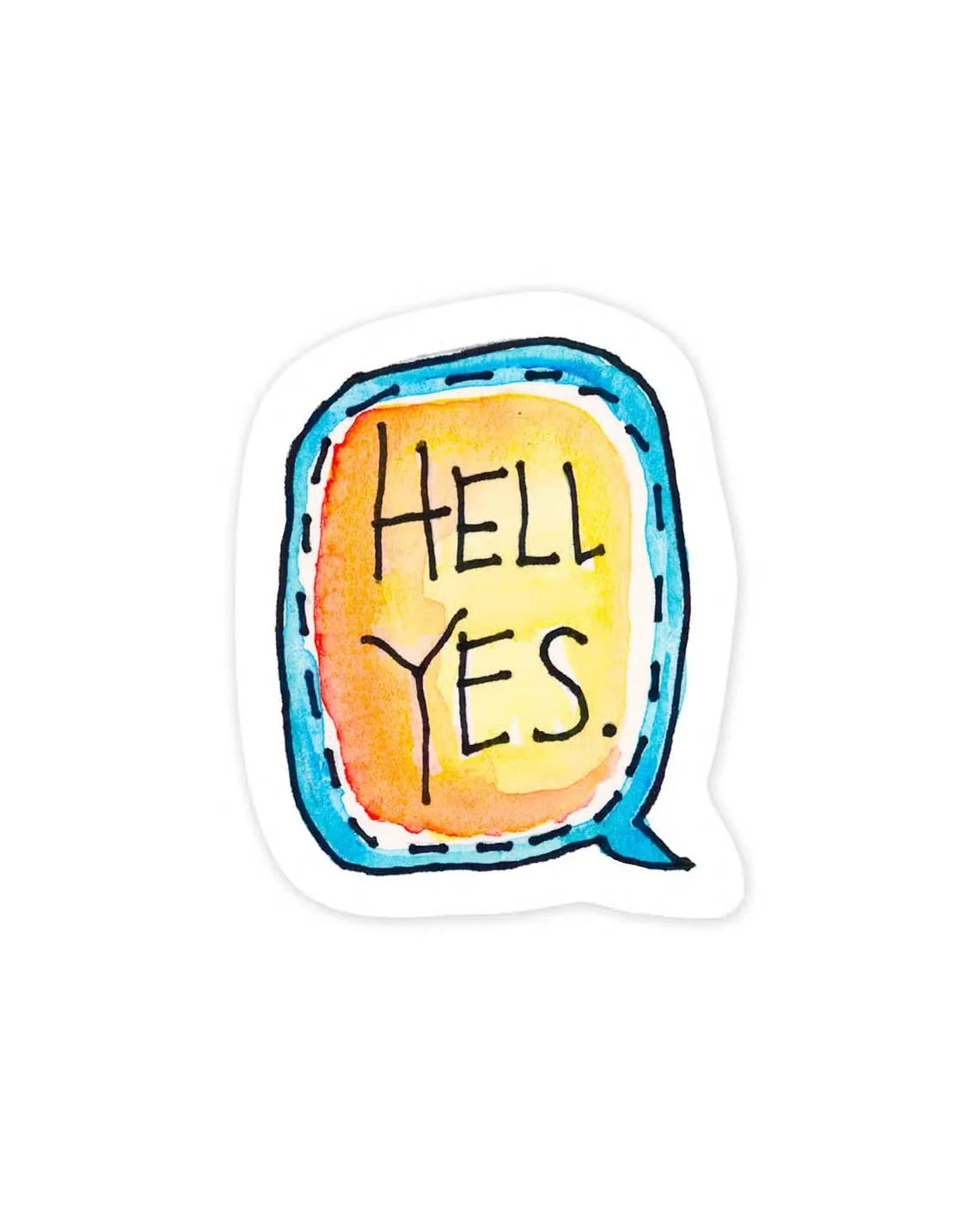 Hell Yes Sticker Lost Objects Found Treasures hell-yes-sticker-lost-objects-found-treasures