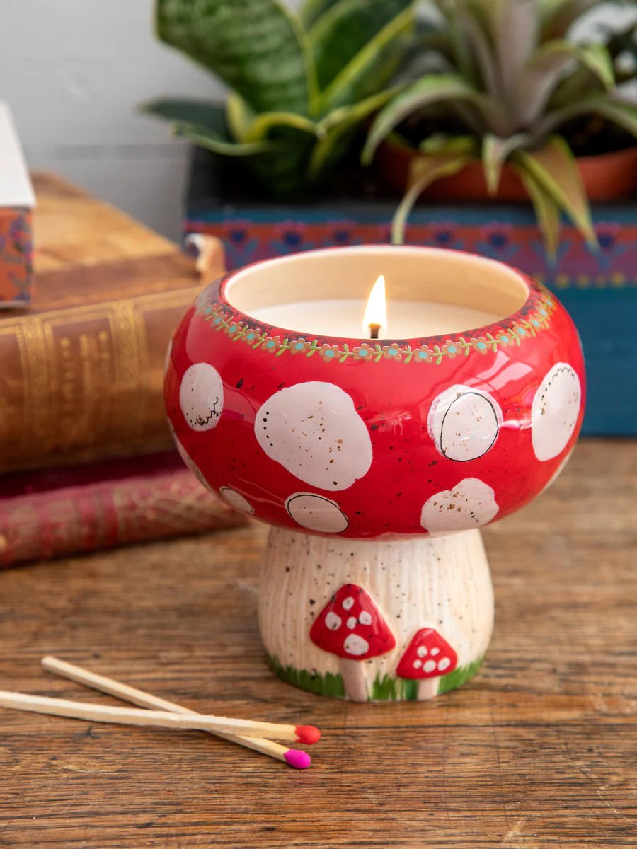 Mushroom Lady Soy Wax Candle | Goddess Mushroom Candles | Magic Mushroom  Decoration