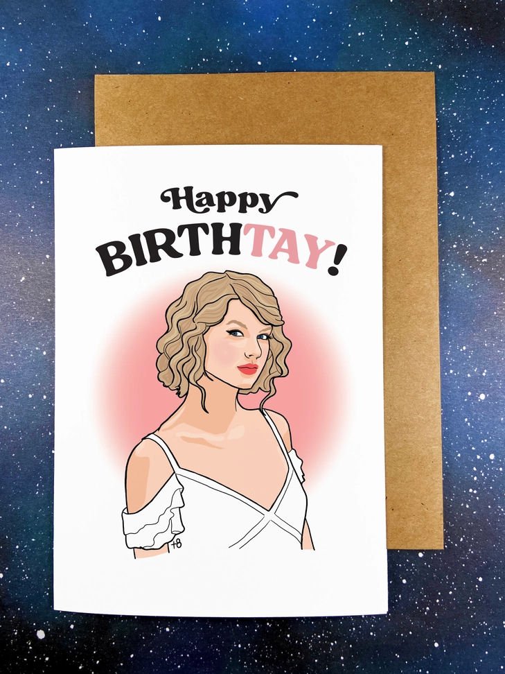 Happy Birthtay Taylor Swift Birthday Card — Lost Objects, Found Treasures